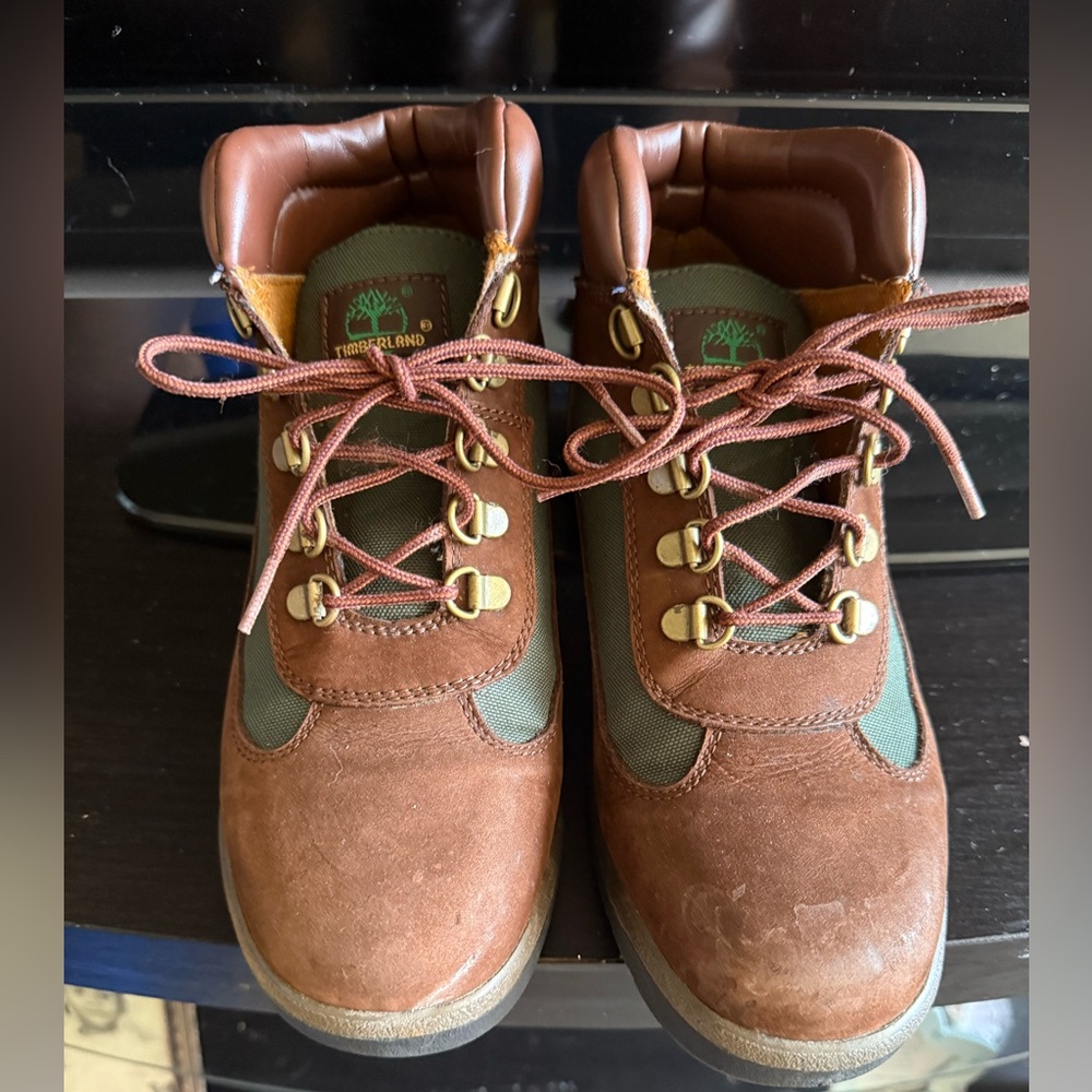 Timberland Brown and Olive Boots